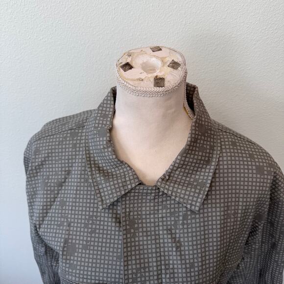 Stussy Men's Cordura Tactical Zip Up Shirt Gray Collared Long Sleeve Size Small - Picture 6 of 13